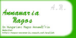 annamaria magos business card